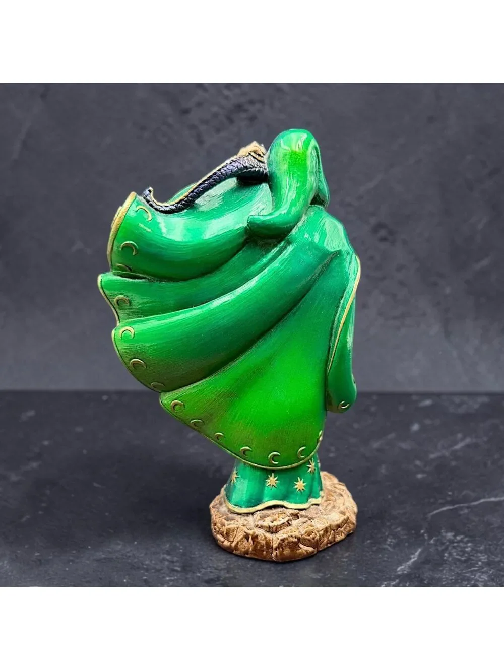 Vtg Windstone Editions M. Pena Emerald Wind Wizard Crystal Ball #321/1000 7.5
